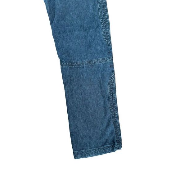 Diesel Women's/ Mens Cargo Size 33 Straight Leg Dark Wash zip Fly Blue Jeans - Picture 14 of 16